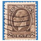Canada 1932 George V Medallion 2 Cents Stamp #196