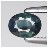 0.31ct 4.7x3.5mm VS Oval Natural Green Blue Sapphi