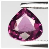 0.59ct 5.5x5.5mm VS Pear Natural Purplish Pink Rho