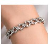 Silver 9.6g Star Of David Bangle