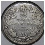 Canada 25 Cent 1912