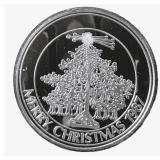 Silver Token Merry Christmas 1987