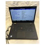 No HD/Charger Lenovo ThinkPad X1 i5-8350U 1.7GHz 8