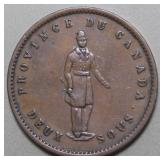 Canada PC-4 Quebec Bank 1852 Penny Token Br528