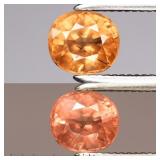 0.64ct 4.8x4.2mm Oval Natural Color Change Garnet