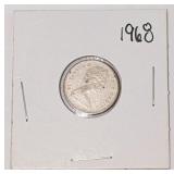 Silver 1968 Canada 10ï¿½ Coin