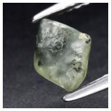 1.21ct 7.4x5.6mm Rough Natural Green Sapphire - Un