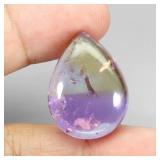 Pear Natural Bi Color Purple Yellow Ametrine Brazi