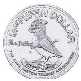 1991 Baddeck Nova Scotia MacPuffin Trade Dollar