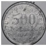 Germany Weimar Republic  1923 500 Marks