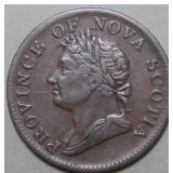 Canada NS-1D3 George lV 1832 Half Penny Token Br87