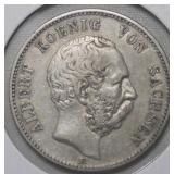 German States Saxony 19877 2 Marks