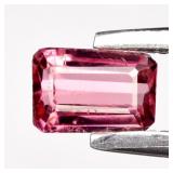 0.30ct 5x3.5mm VS Octagon Natural Pink Tourmaline