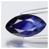 0.48ct 7.3x4mm Marquise Natural Blue Sapphire - He