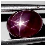Oval Cabochon Natural Red 6 Rays Star Ruby Africa