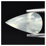 1.15ct 9.2x5.5mm Pear Natural Light Green Prehnite