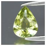 0.35ct 5x3.8mm VS Pear Natural Green Sapphire - Un