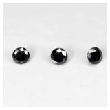 3pcs 0.17ct 2mm Round Brilliant Cut Diamond Natura