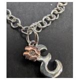 Silver 3.28g Genuine Diamond 0.015ct Kid