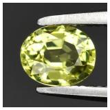 0.37ct VS Oval Natural Greenish Yellow Sapphire -
