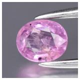 0.40ct 4.8x4mm Oval Natural Pink Sapphire - Heated
