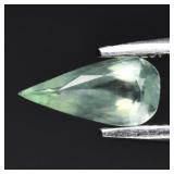 0.44ct 8x4mm Pear Natural Green Prehnite - Africa