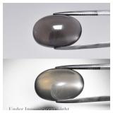 17.63ct Oval Cabochon Natural Purple Cat's Eye Moo