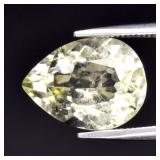 3.30ct 11.7x9mm Pear Natural Lemon Quartz - Africa