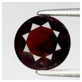 2.65ct 8.8mm Round Brilliant Natural Reddish Orang