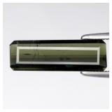 1.81ct 15x4.8mm Octagon Natural Green Tourmaline -