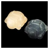 Pair 2pcs 40.08ct 20x15mm Turtle Carving Natural J