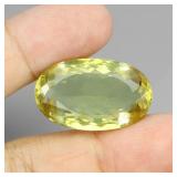 Oval Natural Unheated Lemon Quartz Brazil 34.36ct