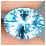 Oval Cut Natural Swiss Blue Topaz Africa 7.72ct 13