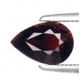 0.91ct 7.5x5.2mm VVS Pear Natural Deep Orange Tour