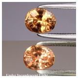 0.65ct 5.5x4.5mm Oval Natural Color Change Garnet