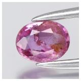 0.27ct 4.5x3.5mm Oval Natural Pink Sapphire - Heat