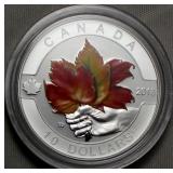 Canada $10  2013 The Maple Leaf colored
