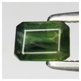 0.56ct Octagon Natural Light Blue Green Sapphire -