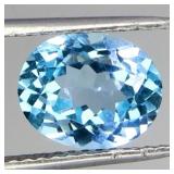 Oval Cut 100% Natural Top Sky Blue Topaz 4.89ct 11