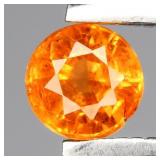 0.36ct 3.8mm Round Natural Fanta Orange Spessartit
