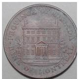 Canada PC-1B6 Bank of Montreal 1844 1/2 Penny Toke
