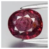 0.71ct 5.5x5mm Oval Natural Orangish Pink Sapphire