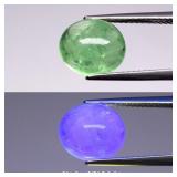 4.97ct Oval Cabochon Natural Green Fluorite - Colo