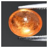 1.43ct 7x6mm Oval Cabochon Natural Orange Spessart