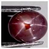 Oval Cabochon Natural Red 6 Rays Star Ruby Africa