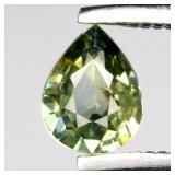 0.44ct 5.3x4mm VS Pear Natural Green Sapphire - Un