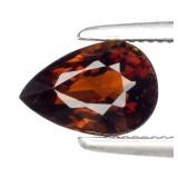 0.89ct 7.3x5mm VS Pear Natural Orange Tourmaline -