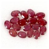 Oval Cut Natural Heated Blood Red Ruby Madagascar