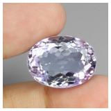 Oval Cut Natural Unheated Pink Amethyst Bolivia 22