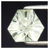2.42ct 8.2x8.2mm VS Hexagon Natural Green Amethyst